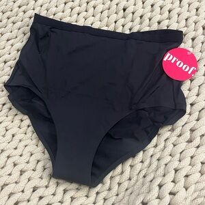 Black Full Coverage Snug Fit Postpartum Undies
